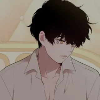 🛐 애니메이션, 남자, 초상화, 만화, 그림 telegram sticker