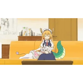 💤 Tohru Miss Kobayashi's Dragon Maid Anime, Dragon, Maid, Tohru, Kawaii, Mignon, Fille Anime whatsapp sticker