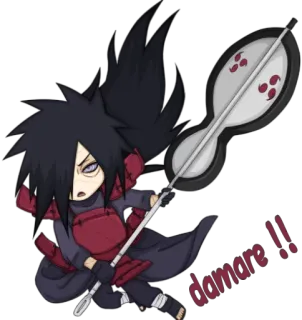 😒 Madara Naruto damage!! Anime, Mangá, Personagem, Fanart, Desenho animado, Uchiha telegram sticker