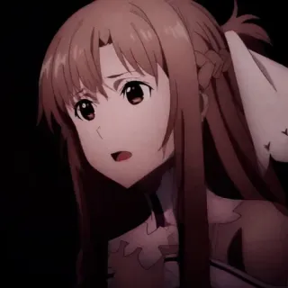 🐭 Asuna Yuuki Sword Art Online anime, cartoon, character, Asuna, Sword Art Online whatsapp sticker