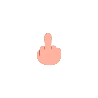 🖕 middle finger, rude, gesture, offensive telegram sticker