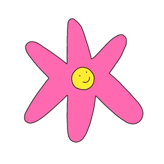 🌸 flor, rosa, planta, adesivo, desenho animado whatsapp sticker