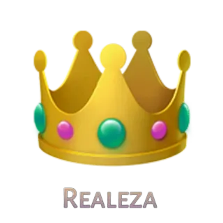 👑 REALEZA corona, reale, oro, gioielli, tesoro telegram sticker