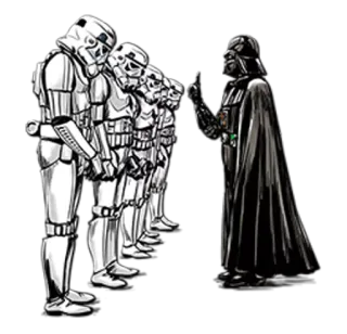 ☝ Darth Vader Star Wars Dark Vador, Stormtroopers, Star Wars, Opéra spatial, Science-fiction, Film telegram sticker