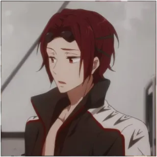 🌊 Rin Matsuoka Free! Аниме, Персонаж, Рин Мацуока, Free!, Рыжие волосы, Мужской telegram sticker