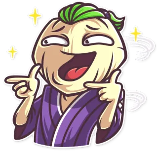 👈 cartoon, funny, character, sticker telegram sticker