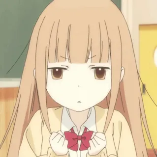 🥕 Anime, Mädchen, Schuluniform, süß, Cartoon, Charakter whatsapp sticker