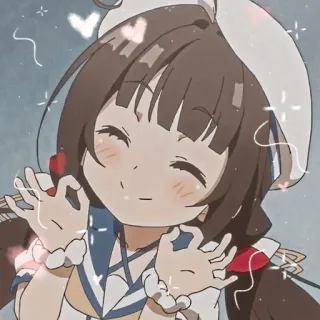💗 Anime, Lindo, Chica, Kawaii, Adorable, Feliz telegram sticker