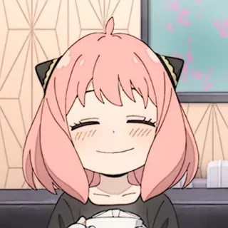 🧸 Anya Forger Spy x Family Аня, Spy x Family, аниме, милый, каваи, манга, мультфильм telegram sticker