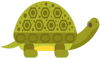 😔 черепаха, животное, рептилия, панцирь, зеленый telegram sticker