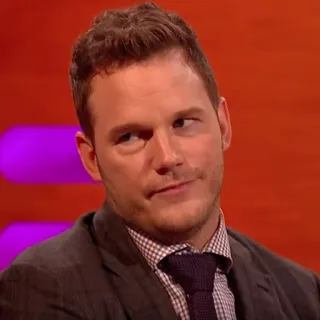🐁 Chris Pratt Chris Pratt, aktor, selebriti, pria, potret telegram sticker