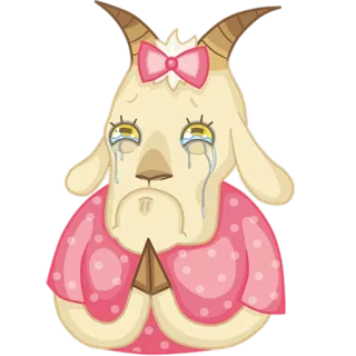 Козочка Роза whatsapp stickers