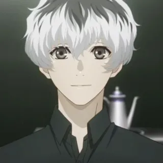 😐 Ken Kaneki Tokyo Ghoul Аниме, Персонаж, Токийский Гуль, Канеки, Кен Канеки, Белые Волосы, Гуль telegram sticker