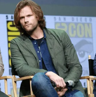 🤨 Jared Padalecki actor, man, celebrity, portrait telegram sticker