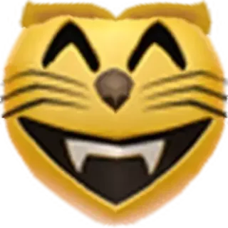 😸 chat, emoji, autocollant, animal, dessin animé, joyeux telegram sticker
