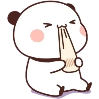 😆 Panda, Lindo, Dibujos animados, Animal, Adhesivo whatsapp sticker