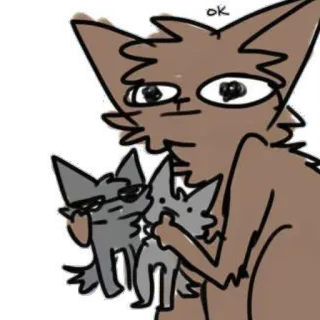 🆗 Katze, Aufkleber, Tiere, Cartoon, Lustig, Meme telegram sticker