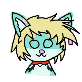 💖 kot, zwierzę, słodki, kreskówka, kawaii, zwierzak, naklejka whatsapp sticker