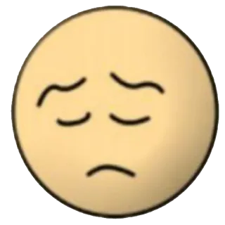 😒 Emoji, Triste, Visage, Contrarié, Pleurs whatsapp sticker