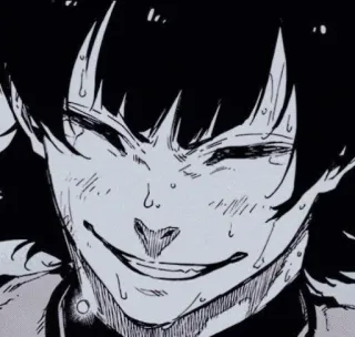 😁 anime, manga, smile, sweat whatsapp sticker