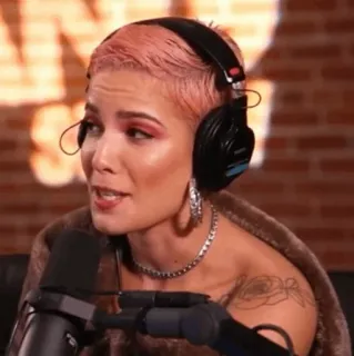 🕊 Halsey 歌手, 音乐家, 肖像, 女性 telegram sticker