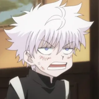 🍶 Killua Zoldyck Hunter x Hunter Anime, Killua, Hunter x Hunter, Desenho animado, Personagem, Mangá telegram sticker