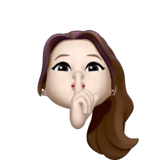 🤫 doigt, silence, chut, lèvres, expression telegram sticker