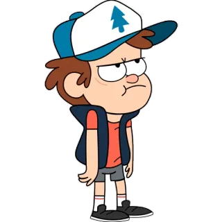 😒 Dipper Pines Gravity Falls การ์ตูน, ดิปเปอร์ ไพน์ส, แกรวิตี้ ฟอลส์, ตัวละคร, แอนิเมชัน telegram sticker