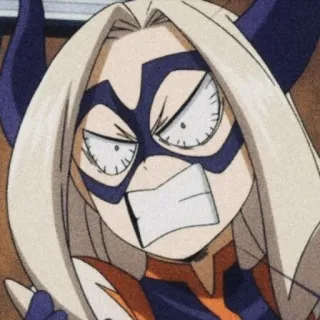 🍑 Mount Lady My Hero Academia Anime, Dibujos animados, Personaje, Mount Lady, My Hero Academia telegram sticker