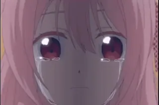 😭 Anime, traurig, weinend, Mädchen telegram sticker