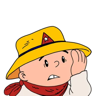 ☹️ การ์ตูน, ตัวละคร, หมวก, ภาพประกอบ whatsapp sticker