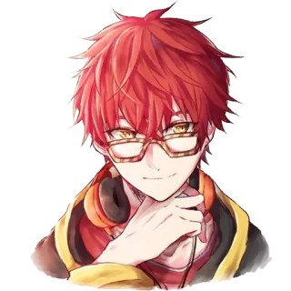 😊 707 anime, character, illustration, digital art telegram sticker