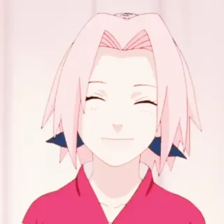 🌸 Sakura Haruno Naruto Anime, Sakura, Naruto, Cartoon, Lächeln, Süß telegram sticker