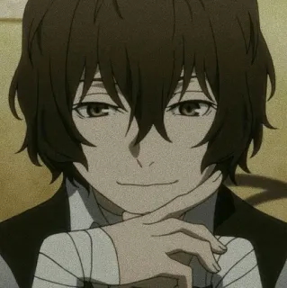 🎐 Osamu Dazai Bungo Stray Dogs anime, bungo stray dogs, osamu dazai, character, manga telegram sticker