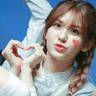 ❤ Jeon So-mi kpop, idol, coeur, amour, femme, chanteuse, célébrité telegram sticker