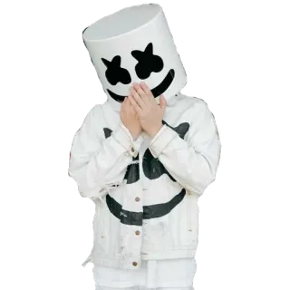 😁 Marshmello DJ, Marshmello, music, electronic, dance telegram sticker