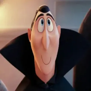 🖤 Dracula Hotel Transylvania Kreskówka, Dracula, Hotel Transylwania, Wampir, Potwór telegram sticker