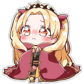 😭 Chibi, Mignon, Animé, Cartoon, Princesse, Blonde telegram sticker