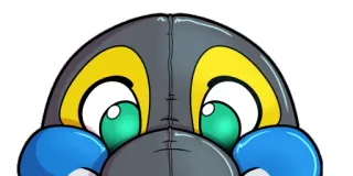 🍼 mignon, dessin animé, animal, yeux, personnage telegram sticker