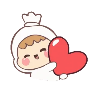 ⭐ Cartoon, Liebe, Herz, Süß, Sticker whatsapp sticker