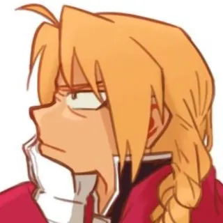 😕 Edward Elric Fullmetal Alchemist Anime, Mangá, Edward Elric, Fullmetal Alchemist, Desenho animado, Engraçado telegram sticker