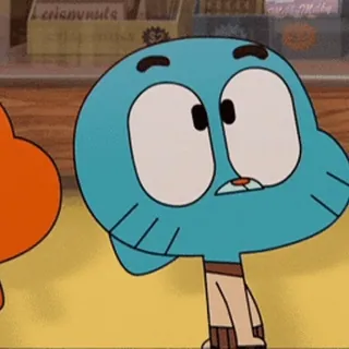 🥹 Gumball Watterson The Amazing World of Gumball Desenho animado, Gumball, O Incrível Mundo de Gumball, gato azul, animado telegram sticker