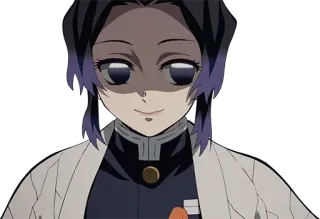 😈 Shinobu Kocho Demon Slayer anime, demon slayer, shinobu kocho, manga, character, smile telegram sticker