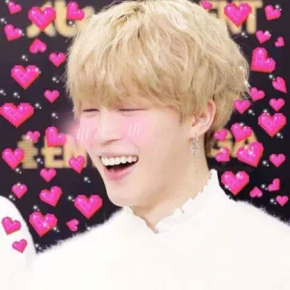 💗 person, smiling, hearts, love, fan, entertainment, kpop, idol telegram sticker