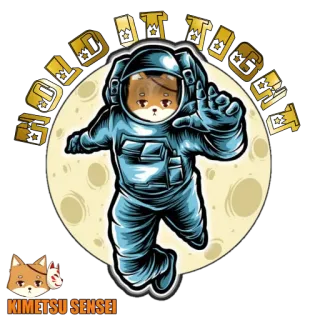 👏 ODDITY JOY astronaut, anjing, bulan, luar angkasa, stiker, lucu, kartun telegram sticker