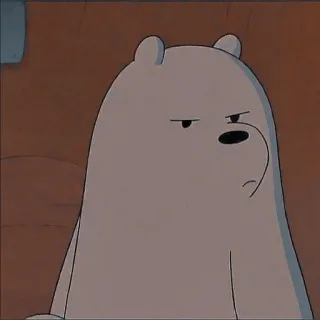 💮 Ice Bear We Bare Bears dibujos animados, oso, animal, oso polar, We Bare Bears telegram sticker