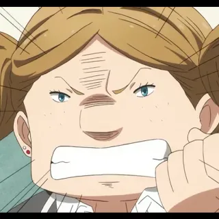 😠 Anime, Bravo/a, Menina, Frustrada/o, Desenho animado, Personagem, Irritada/o telegram sticker