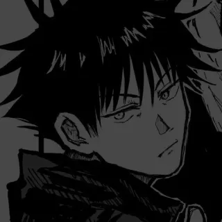 🗡️ Megumi Fushiguro Jujutsu Kaisen Аниме, Манга, Мегуми Фушигуро, Jujutsu Kaisen, Колдун, Студент, Иллюстрация telegram sticker