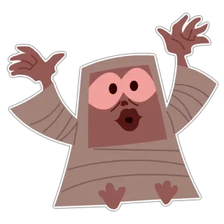 😳 Cartoon, Figur, Spaß, Albern, Illustration, Kunst whatsapp sticker