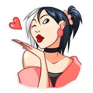 Modern Geisha telegram stickers